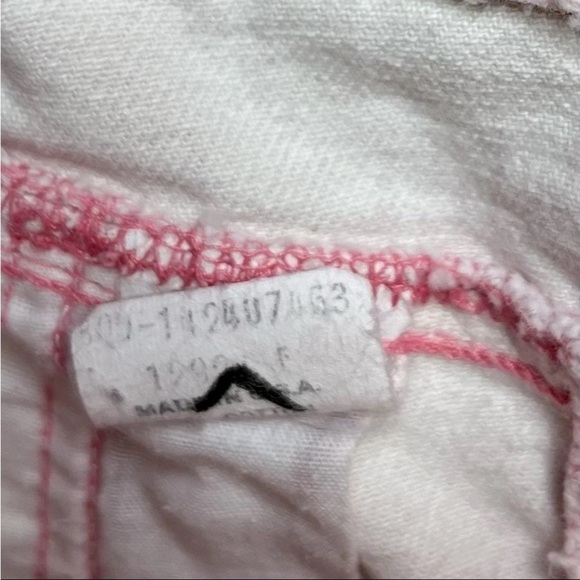 Vtg Osh Kosh B'Gosh Overalls Sz 12mon Vestback Pink Acid Wash Pleated Bibs READ - Picture 13 of 13